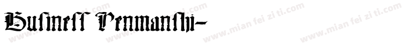 Business Penmanshi字体转换